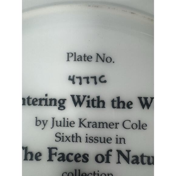 The Faces of Nature Plate Wintering with the Wapiti Julie Kramer Cole 4777C - Picture 4 of 4